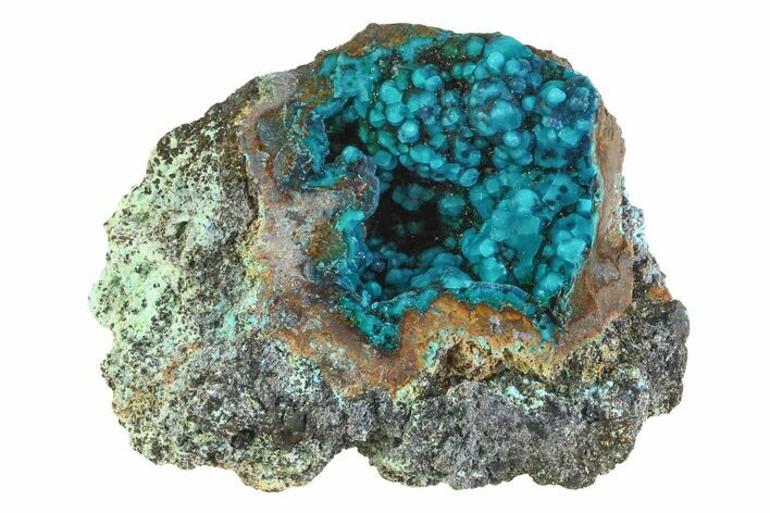 Vibrant Teal Chrysocolla Formation - Peru #358684